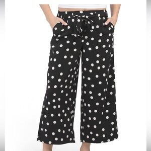 RACHEL ZOE
Polka Dot Printed Crepe Pull On Pants